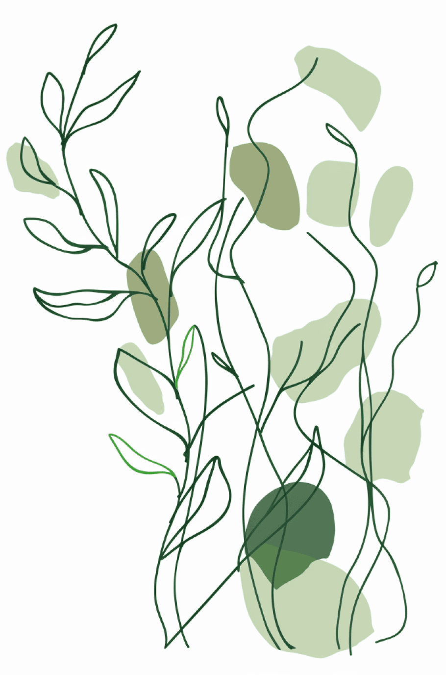 painting of plants